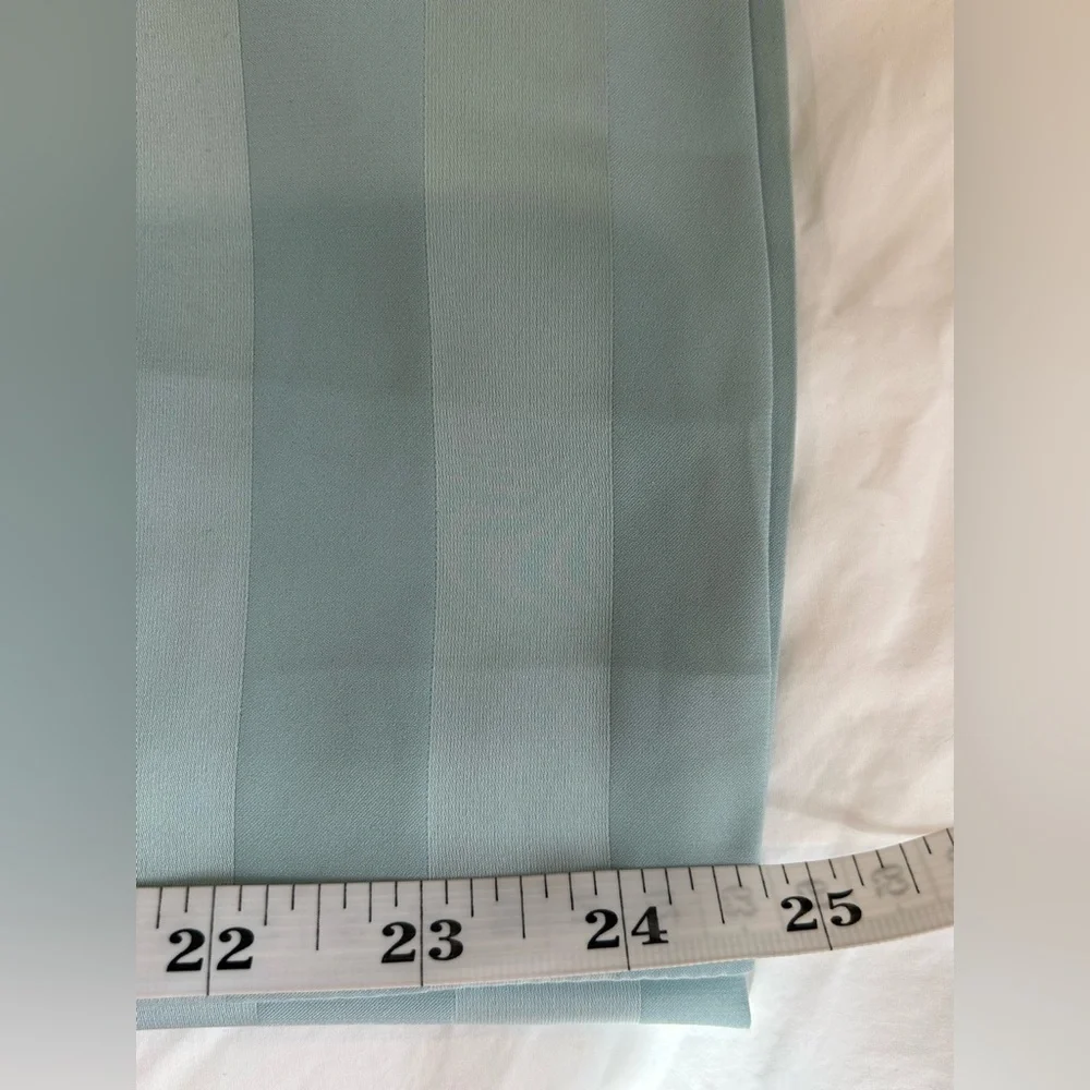 VERA & LUCY - Mint Striped Silky Trouser & Blazer Suit Size S - Picture 15 of 16